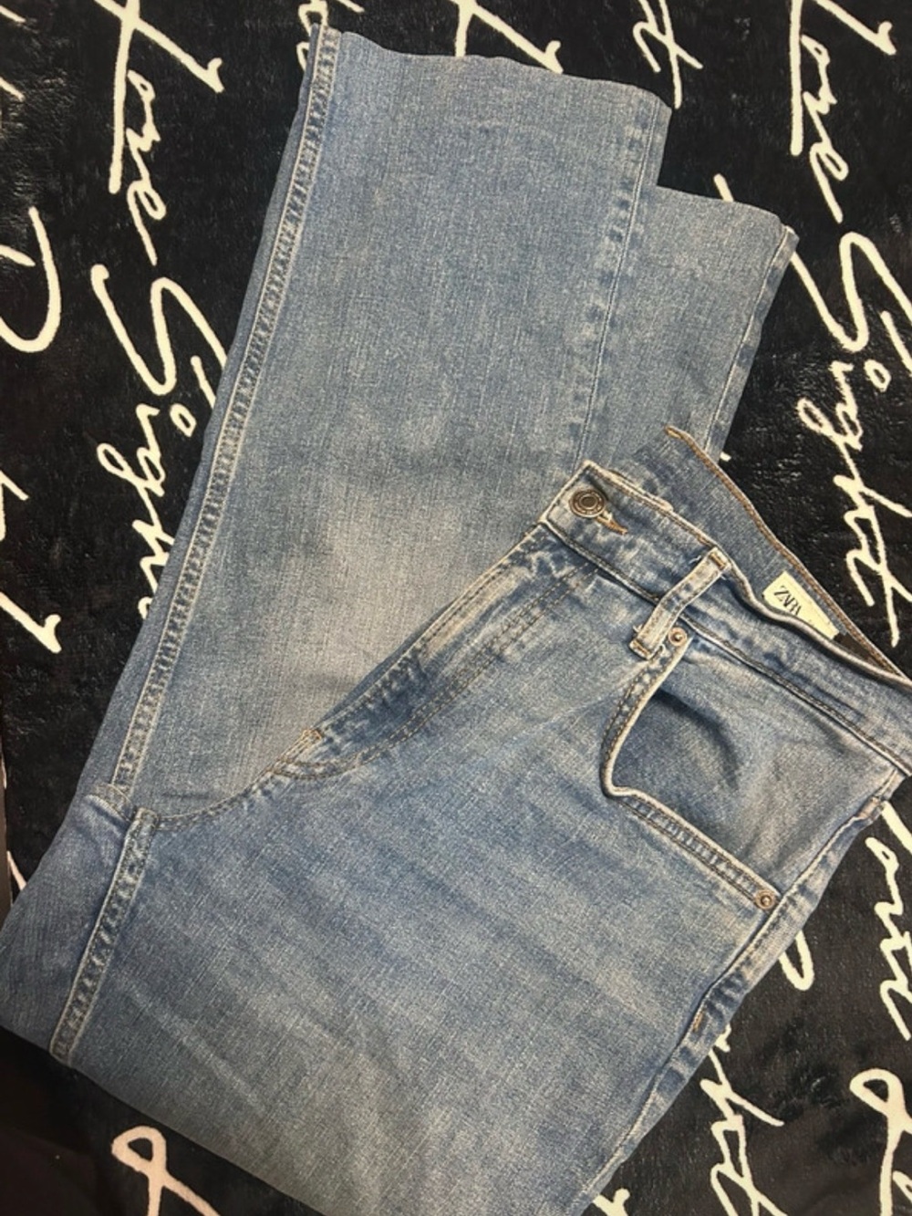 Zara Light Wash Straight Leg Women's Jeans size 10
